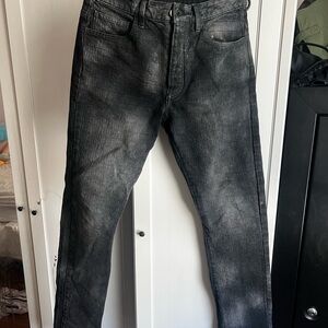 AMIRI Faded Black Straight Jeans
